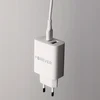 Forever TC-07-30AC PD QC įkroviklis 1x USB-C 1x USB 30W baltas + USB-C – USB-C laidas 60W