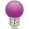 LED lemputė E27 G45 2W 230v violetinė 5vnt Forever Light