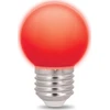 LED lemputė E27 G45 2W 230v raudona 5vnt Forever Light
