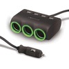 Automobilinis įkroviklis-šakotuvas Forever CSS-05 3 in 1 su 4xUSB ir 3x12V jungtimis