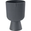 FORM PLASTIC Gėlių vazono forma plastikinė KELI MIKA 5125-014, plastikinė, antracito spalvos