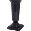 FORM PLASTIC Vaza Dama D13cm/H26.7cm juoda su met. atsp.