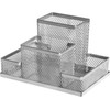 Forofis Przybornik na biurko 153x103x100mm FOROFIS 91311 sidabrinė metalowy