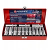 Forsage 1/2" gilių lizdų rinkinys, 14 vnt. (11-30mm) (6 taškų)