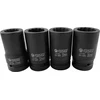 Forsage 1" gilaus smūgio lizdų rinkinys, 4 vnt (12 taškų) (27-36 mm)