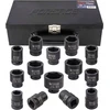 Forsage 3/4" smūginių lizdų rinkinys 14 vnt. (6 taškų) (6-50 mm)