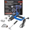 Forsage elektrinis šilumos pistoletas su antgaliais (230V, 50/60Hz, 2000W, 60/350/600 laipsnių, 50/300/500l/min)