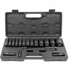 Forsage Gilaus smūgio antgalių rinkinys 1/2'' 15+1 vnt. (šešiabriaunių) (10-36mm)