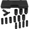 Forsage Gilaus smūgio antgalių rinkinys 1/2'' 15 vnt. (6 briaunų) (10-36mm)