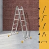 Daugiafunkcinės kopėčios Forte tools 4410S; 4x3; 3,29 m