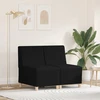 Modulinis sofa vienetas be rankų 2 vnt. Juoda audinys
