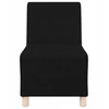 Modulinis sofa vienetas be rankų 2 vnt. Juoda audinys