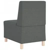 Modulinis sofa vienetas be rankų 2 vnt. Tamsiai pilka audinys