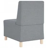 Modulinis sofa vienetas be rankų 3 vnt. Šviesiai pilka audinys