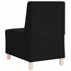 Modulinis sofa vienetas be rankų 3 vnt. Juoda audinys