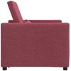 Fotelis Ištraukiamas sofa-lova vienvietis Vyno raudonumo audinys