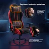 Diablo Chairs Diablo X-One 2.0 Normal Size Bloody Mary materiałowy juodai-raudonas