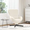 Fotelis Kiaušinio formos krėslas Kreminė 63 x 73 x 90 cm audinys