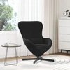 Fotelis Kiaušinio formos krėslas Juoda 63 x 73 x 90 cm Aksomas