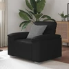 Sofa-kėdė, juoda, 100x81x84 cm, dirbtinė oda