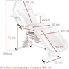 Activeshop Kosmetologinis krėslas BASIC Baltas