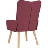 Fotelis krėslas Vyno raudona 63 x 67 x 94 cm Audinys ir fanera