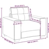Sofa-kėdė, ruda, 100x78x80 cm, audinys