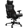 Žaidimų kėdė Yumisu 2053 Natural Leather Gaming Chair, Juoda