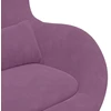 Fotelis Kiaušinio formos krėslas Violetinė Aksomas