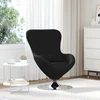 Fotelis Kiaušinio formos krėslas Juoda 63 x 73 x 90 cm audinys
