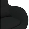 Fotelis Kiaušinio formos krėslas Juoda 63 x 73 x 90 cm audinys