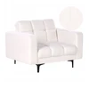 Fotelis Beliani Fotel ALNES Boucle baltas