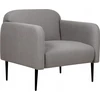 Fotelis Beliani Fotel STOUBY lininis pilkas