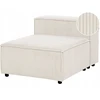 Sofa Beliani 1-vietis modulis ARDAL, kreminė balta, velvetas