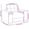 Sofa-kėdė, juoda, 100x78x80 cm, audinys