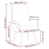 Fotelis krėslas Juoda 69 x 74 x 93 cm Audinys ir Fanera