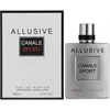 Fragrance World Allusive Canale Sport EDP parfumuotas vanduo vyrams, 80 ml