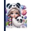 Fresh Užrašų knygelė 143x200 64K tinklelis Mergaitė ir panda