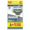 Friendly Organic DORCO Pace Pro 6 Vienkartinė skustuvė 6 ašmenys 1 pakuotė - 4 vnt.