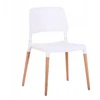 Fromm & Starck Home Select TARCENTO moderni kėdė, balta + medinės kojos