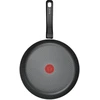 TEFAL keptuvė | H0560642 | Kepimui | 28 cm skersmuo | Tinka indukcinei kaitlentei | Fiksuota rankena | Juodas