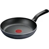 TEFAL keptuvė | H0560442 | Kepimui | 24 cm skersmuo | Tinka indukcinei kaitlentei | Fiksuota rankena | Juodas