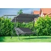 Funfit Garden Sodo sūpynės "Relax" 3 asmenims, pilkos spalvos
