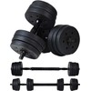 „Funfit 4258“ bituminiai hanteliai, 2 x 10 kg, juodi