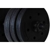 „Funfit 4258“ bituminiai hanteliai, 2 x 10 kg, juodi