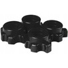 FunFit Bituminiai hanteliai 40 kg 4 viename rinkinys + rankenos