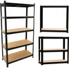 Funfit Metalinė sandėliavimo lentyna 180x90x40 cm juoda