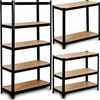 Funfit Metalinė laikymo lentyna 150x75x30 cm JUODA
