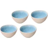 ROSE&TULIPANI CONCERTO FUSE AZZURRO Rinkinys iš 4 vidutinių dubenėlių 15 cm