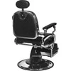 Activeshop Kirpyklos kėdė Barber Chair Gabbiano Francesco Chrome Juodas